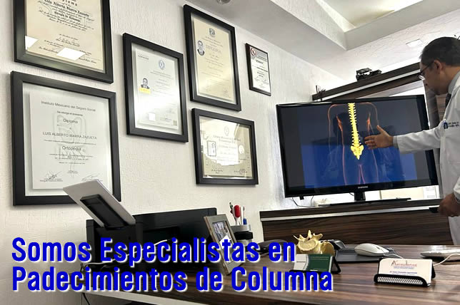 Especialista en columna vertebral en Toluca y Metepec
